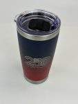 China to USA Sea freight 28 Days 20oz Navyblue/red ombre Stainelsssteel withmagnetic lids Blank Stainless Steel Vacuum Tumbler with Powder Coating, Laser Engravable