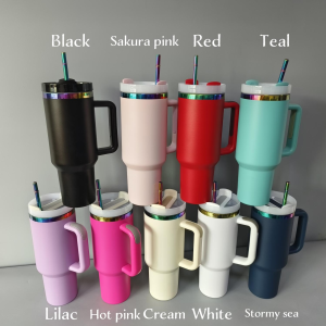 China to USA Sea freight 28 Days 40oz Rainbowmirror plated tumbler with handle H2.0 Vacuum Tumbler Powder Coated For Laser Engraving