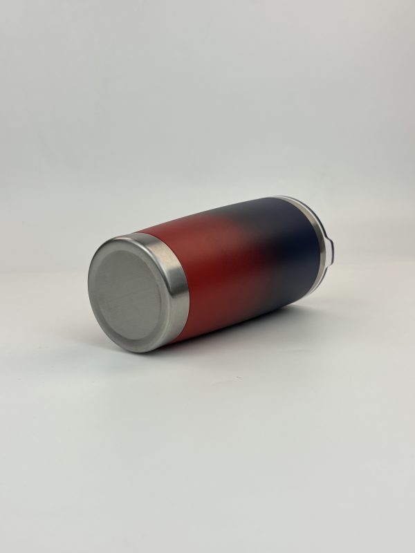 China to USA Sea freight 28 Days 20oz Navyblue/red ombre Stainelsssteel withmagnetic lids Blank Stainless Steel Vacuum Tumbler with Powder Coating, Laser Engravable