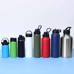 China to USA Sea freight 28 Days 12oz/16oz/18oz/22oz/25oz/32oz/40oz/64oz Water bottle Laser Engraving Powder Coated Vacuum Space Pot Water Bottle