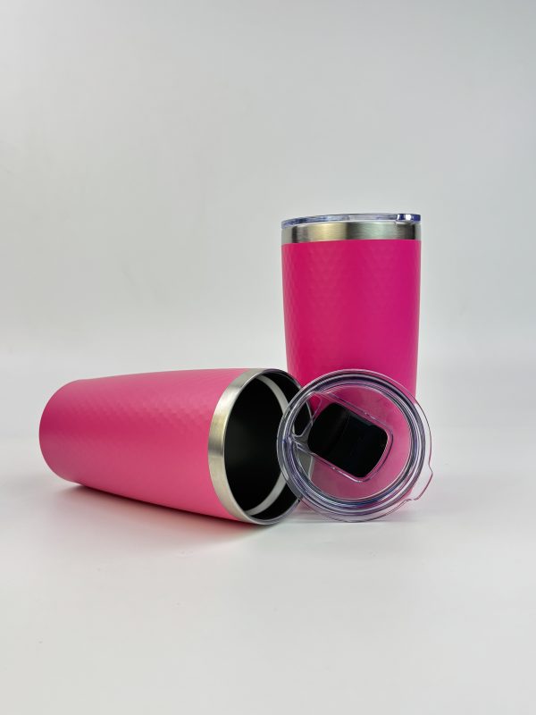China to USA Sea freight 28 Days 20oz Golf dimple tumbler with magnetic lid Blank Powder Coated Stainless Steel Vacuum Tumbler, Suitable for Laser Engraving & UV Printing