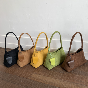 China to USA Sea freight 28 Days Vegan Suede Crossbody Bag with PU Leather Toiletry Bag Blank Shoulder Bag Suitable for Laser Engraving