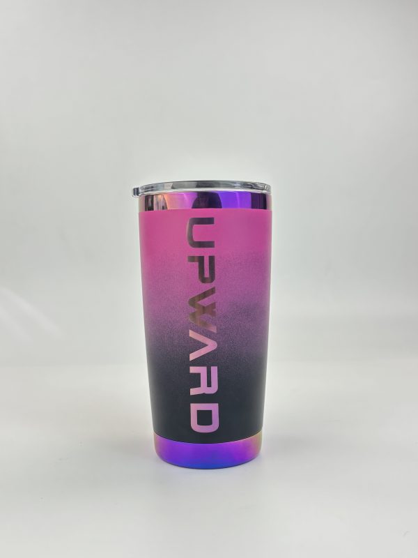 China to USA Sea freight 28 Days 20oz Purple mirror plated with magentic lids Blank vacuum-insulated powder coated stainless steel tumblers work great for laser engraving.