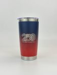 China to USA Sea freight 28 Days 20oz Navyblue/red ombre Stainelsssteel withmagnetic lids Blank Stainless Steel Vacuum Tumbler with Powder Coating, Laser Engravable