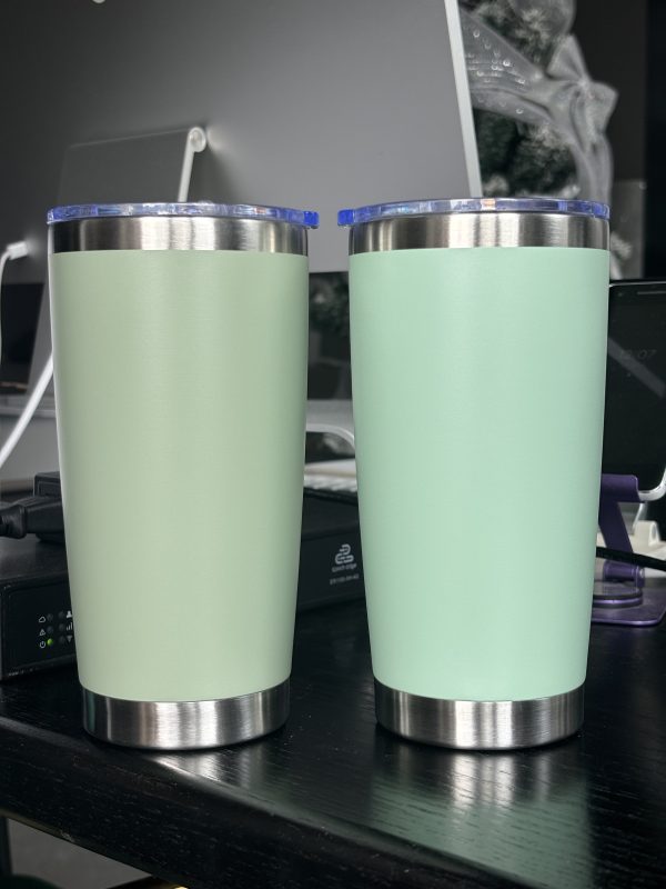 China to USA Sea freight 28 Days 20o Coffee tumbler with Slide lid Blank vacuum insulated powder-coated stainless steel tumblers are suitable for laser engraving.