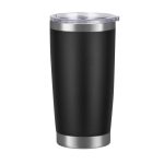 (25 Pcs) US Warehouse 2-7 days 20oz Blank Laser Engravable Tumblers with Magnetic Lids, Powder Coated Insulated Sports Coffee Cups, 25 Pack Per Carton