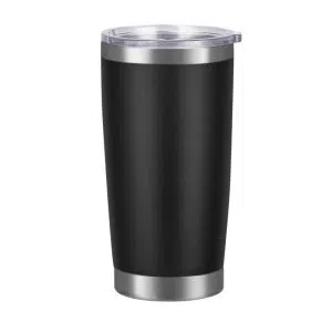 (25 Pcs) US Warehouse 2-7 days 20oz Blank Laser Engravable Tumblers with Magnetic Lids, Powder Coated Insulated Sports Coffee Cups, 25 Pack Per Carton