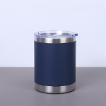 China to USA Sea freight 28 Days 10oz Coffee tumbler with slide lid These powder-coated stainless steel tumblers support both laser engraving and UV printing.