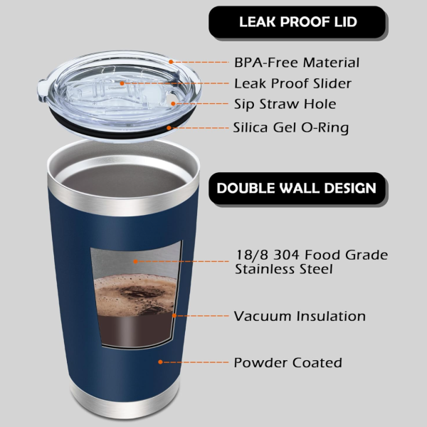 China to USA Sea freight 28 Days 20o Coffee tumbler with Slide lid Blank vacuum insulated powder-coated stainless steel tumblers are suitable for laser engraving.