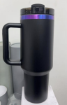 (20 pcs ) US Warehouse 2-7 Day 40oz Chroma burshed (blue and purple) tumbler with handle H2.0 Blank Stainless Steel Vacuum Cup with Powder Coating, Suitable for Laser Engraving