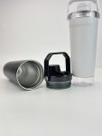 China to USA Sea freight 28 Days 600ML Shaker water bottles Insulated Stainless Steel Shaker Bottle Powder Coated for Laser Engraving