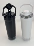 China to USA Sea freight 28 Days 600ML Shaker water bottles Insulated Stainless Steel Shaker Bottle Powder Coated for Laser Engraving