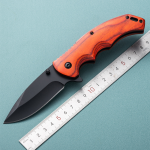 China to USA Sea freight 28 Days Rosewood Mini Knife High Hardness Multi-Functional Mini Folding Knife with Solid Wood Handle, Portable for Camping Laser Engraving