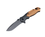China to USA Sea freight 28 Days X50 folding knife Titanium Coated Multi-Functional Folding Survival Knife, Carbon Fiber Wood Handle Laser Engraving