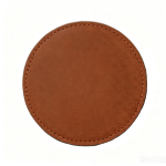 China to USA FedEx 9 days Blank PU anti-slip leather coasters, square and round, 100x100mm Wholesale mixed colors perfect for Laser engraving