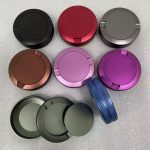 China to USA FedEx 9 days With opener Knurled Side Aluminum Round Snuff Container Blank metal tins perfect for laser engraving.