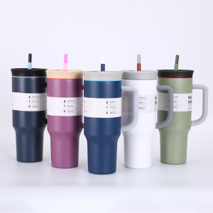 China to USA Sea freight 28 Days 40oz Blank Owala Style Tumbler with Handle, Straw & Lid, Logo-Free Stainless Steel Travel Cup, Perfect for Laser Engraving