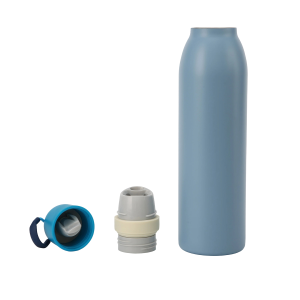 China to USA Sea freight 28 Days 18oz / 24oz 2-in-1 Stainless Steel Vacuum Water Bottle, Powder Coated Dual Lid Owala Style Tumbler with Carry Handle, Great for Laser Engraving