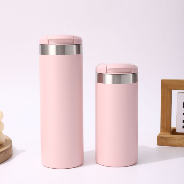 China to USA Sea freight 28 Days 350ml / 500ml Flip Lid Stainless Steel Coffee Cup, Double Wall Vacuum Blank Tumbler for Laser Engraving & UV Printing
