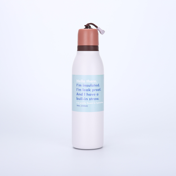 China to USA Sea freight 28 Days 18oz / 24oz 2-in-1 Stainless Steel Vacuum Water Bottle, Powder Coated Dual Lid Owala Style Tumbler with Carry Handle, Great for Laser Engraving