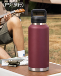 China to USA Sea freight 28 Days Powder Coated Stainless Steel Water Bottle, Laser Engraving Blank, 46oz & 64oz Insulated Vacuum Flask with Carry Handle, Custom Blank Tumbler for DIY Engraving