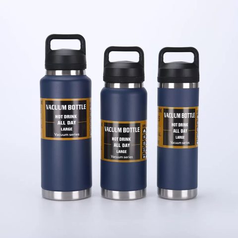China to USA Sea freight 28 Days 18oz/26oz/36oz Handle lid water bottles Blank Powder-Coated Vacuum Stainless Steel Tumbler Laser engraving.