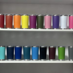 China to USA Sea freight 28 Days 20o Coffee tumbler with Slide lid Blank vacuum insulated powder-coated stainless steel tumblers are suitable for laser engraving.