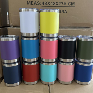 China to USA Sea freight 28 Days 10oz Coffee tumbler with slide lid These powder-coated stainless steel tumblers support both laser engraving and UV printing.