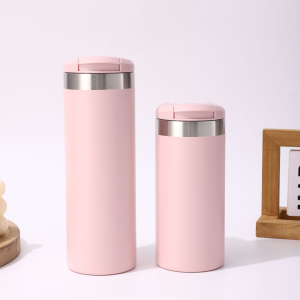 China to USA Sea freight 28 Days  350ml / 500ml Flip Lid Stainless Steel Coffee Cup, Double Wall Vacuum Blank Tumbler for Laser Engraving & UV Printing